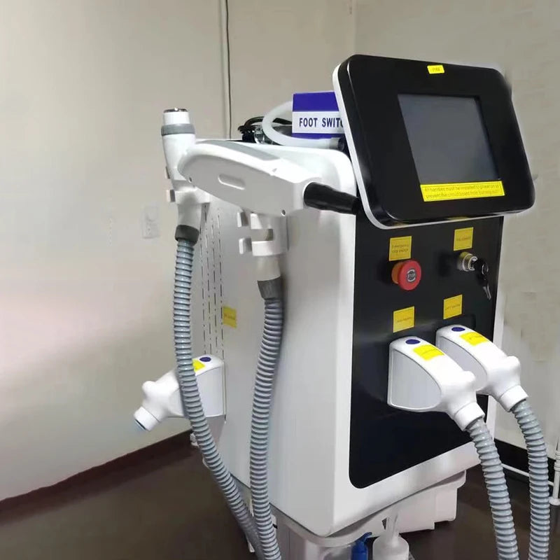 3 In 1 IPL Karvade Eemaldamise Tätoveeringu Laser RF Vananemise Vastu Seade