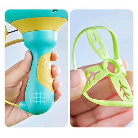 Flying Disc Launcher Toy &ndash; Develops Motor Skills Outdoors