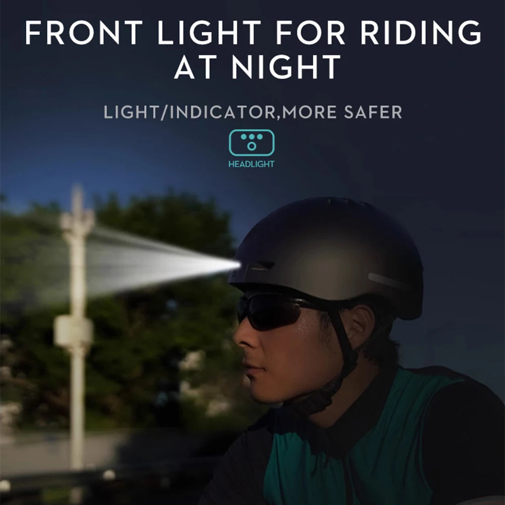 Smart Bike Helmet 1080p30fps Camera 8H Video &ndash; Safety Light