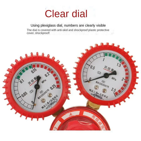 Propane Reducer YQW-02 Zinc Pressure Gauge &ndash; Shockproof