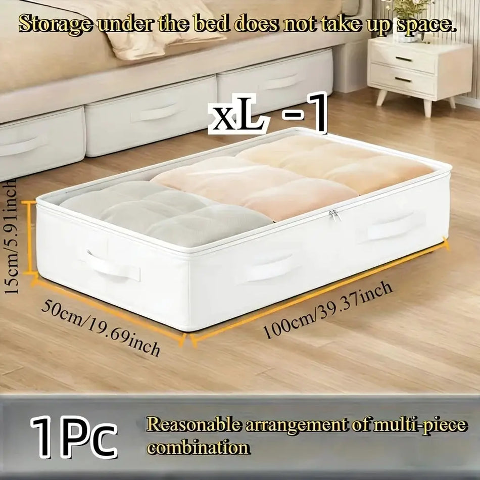 1 Large Storage Organizer Bag| Upgraded and Thickened for More Durable Nylon Multi-Layer Clothing Storage Bag by InterCyprus Trading Ltd