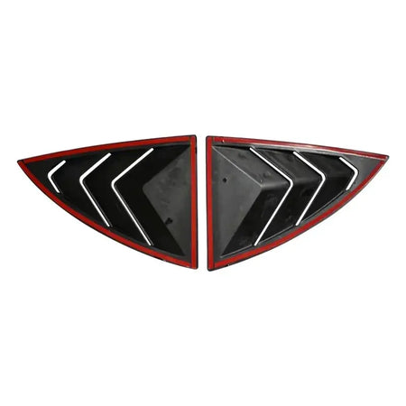 For Tesla Model Y 2019-2023 Rear Side Blind Window Rear Triangle Window Spoiler Louver Shutter Cover Accessories by InterCyprus Trading Ltd