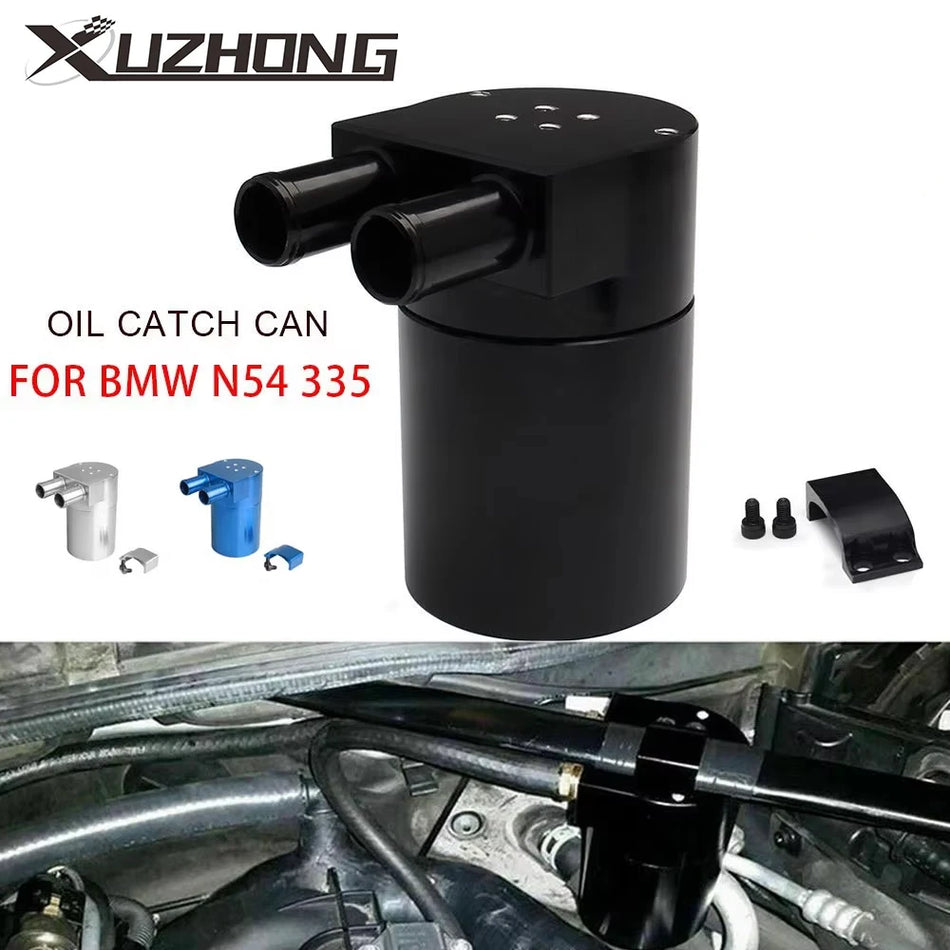 Oil Catch Can for BMW N54 335, Aluminum Reservoir OCC-1005, Captures Oil Vapors Efficiently