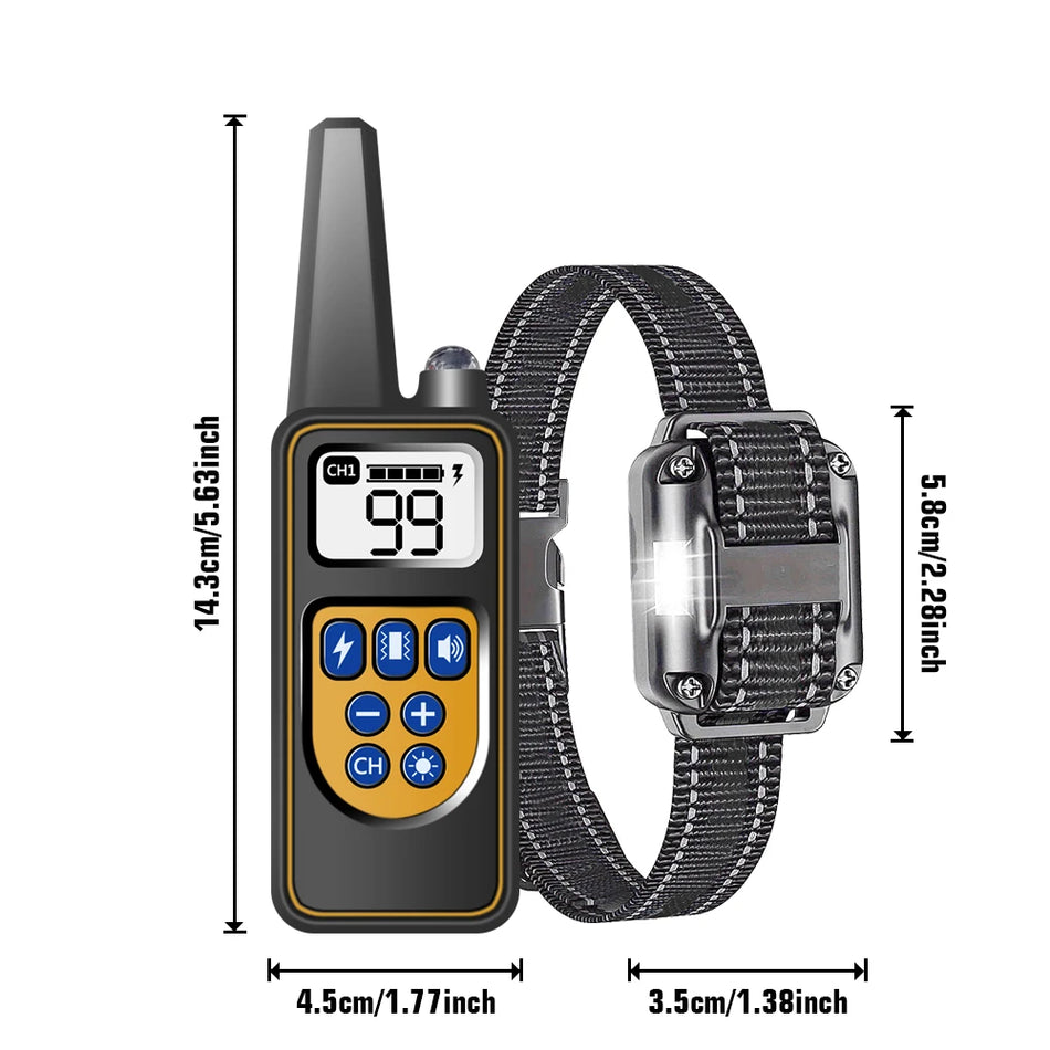 Versatile Waterproof Dog Training Collar with Remote and Beep Function