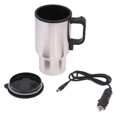 12V 450ml Stainless Steel Car Heating Mug - USB Heated