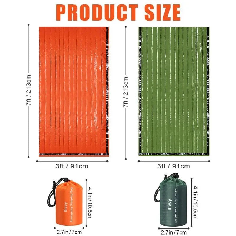 Waterproof Lightweight Thermal Emergency Bivy Sack &ndash; Warmth