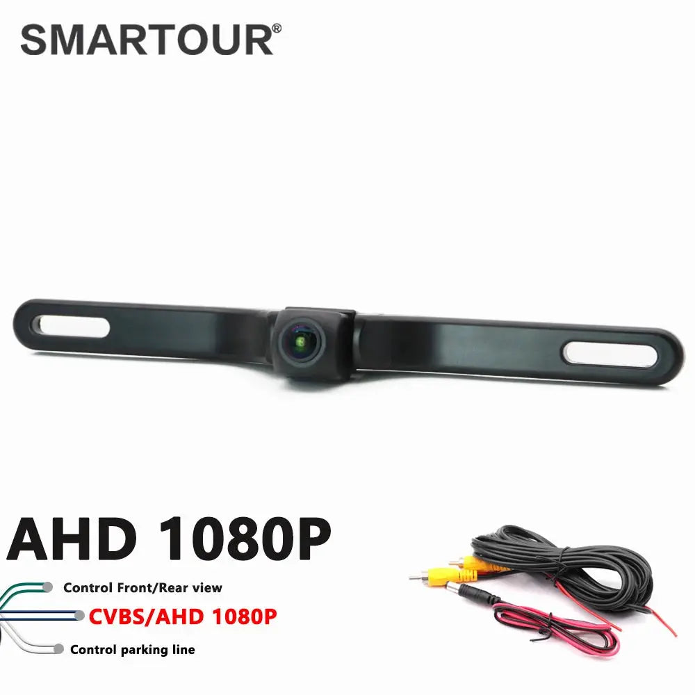 180 Degrees 4K 1080P Car Rear View Camera AHD Waterproof Small License Plate Frame Night Vision CCD Backup Car Reversing Camera by InterCyprus Trading Ltd