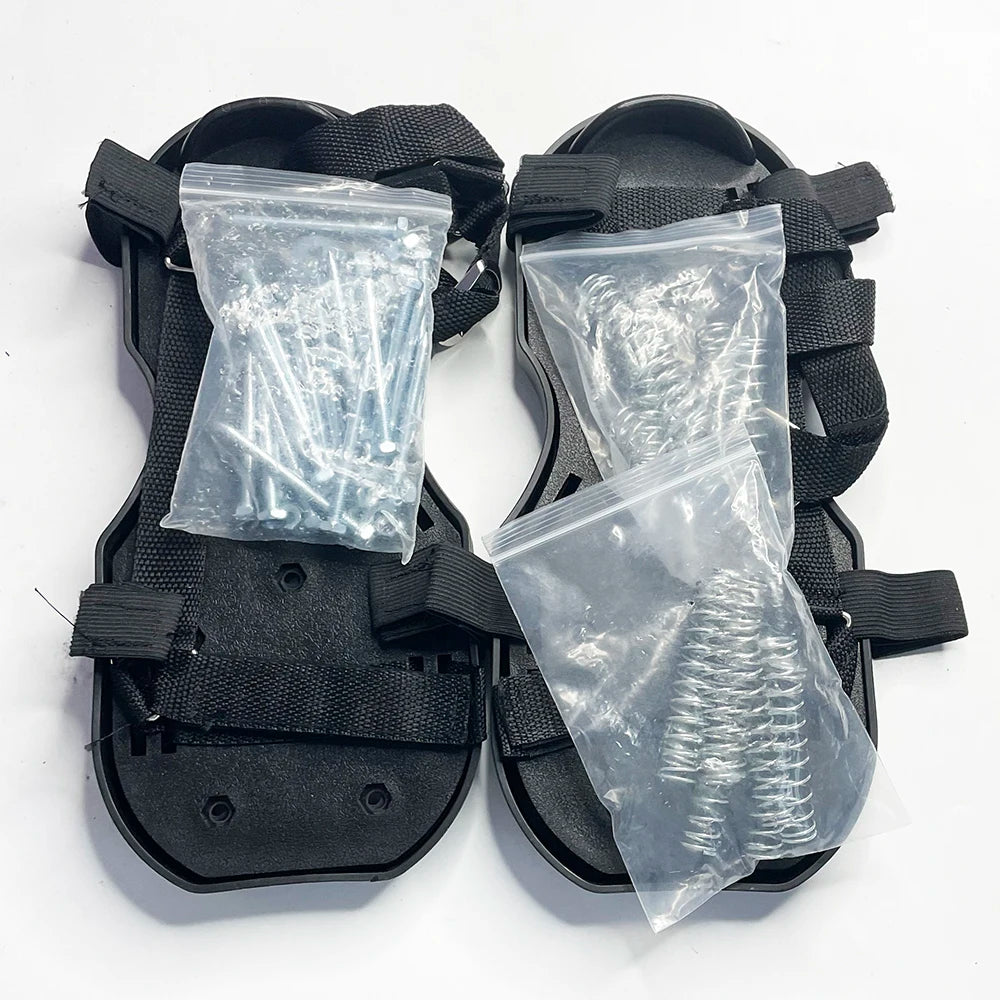 Spiked Lawn Aerator Shoes Epoxy Sole &ndash; Self Leveling