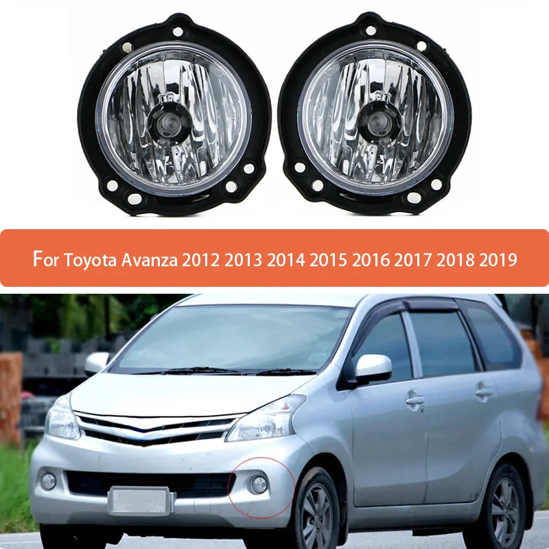 Asamblare Faruri Antibrouillard cu Lentilă Clară pentru Toyota Avanza 2012-2019