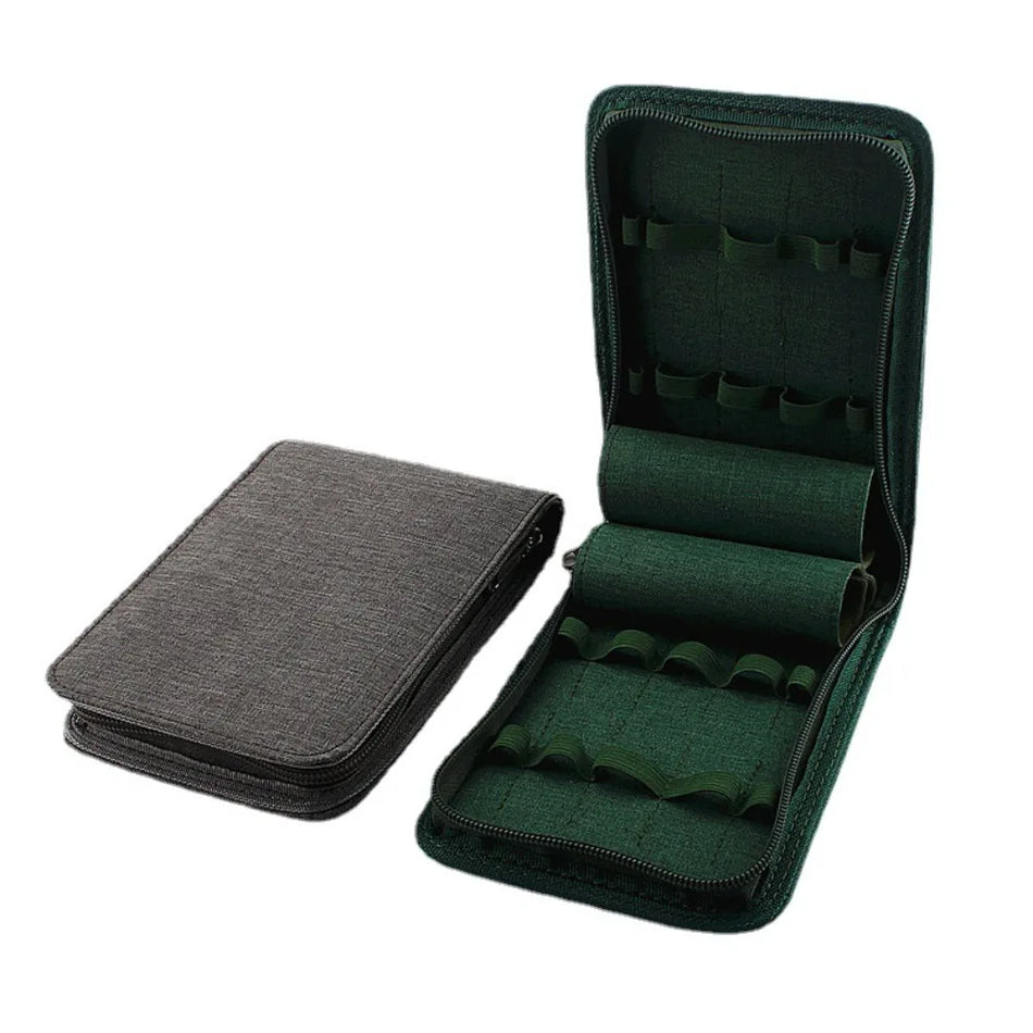 Canvas Large Capacity Fountain Pencil Case - Keep Your Pens Organised in Style!