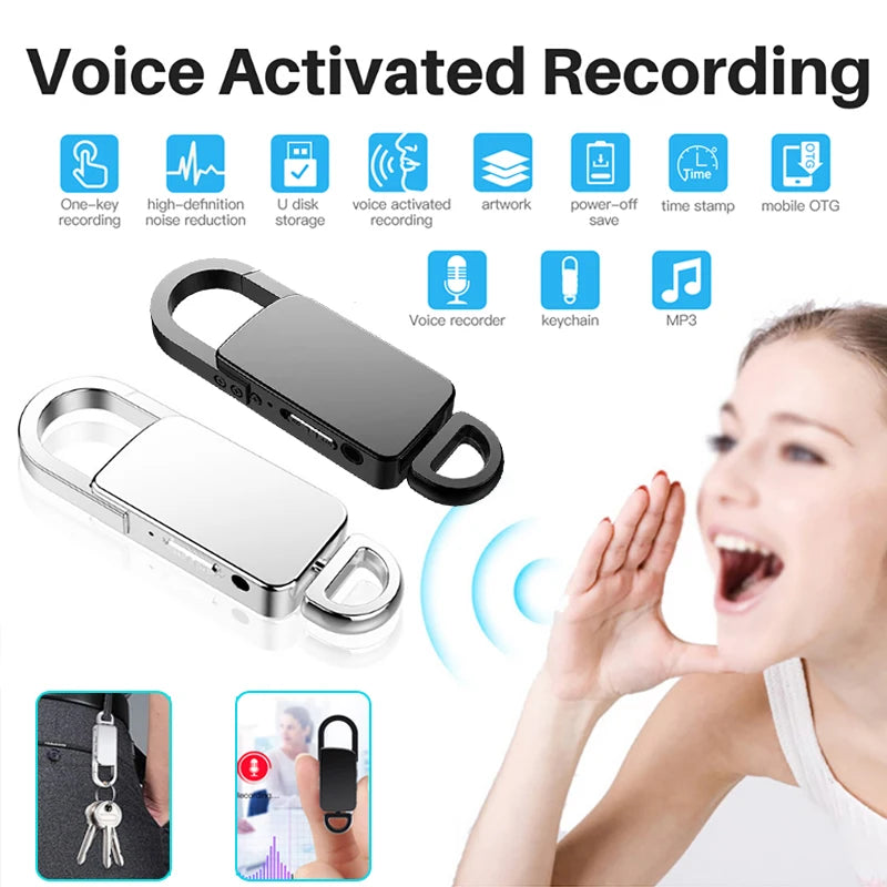 S20 Mini Recorder &ndash; Voice Activated Recording MP3 Playback