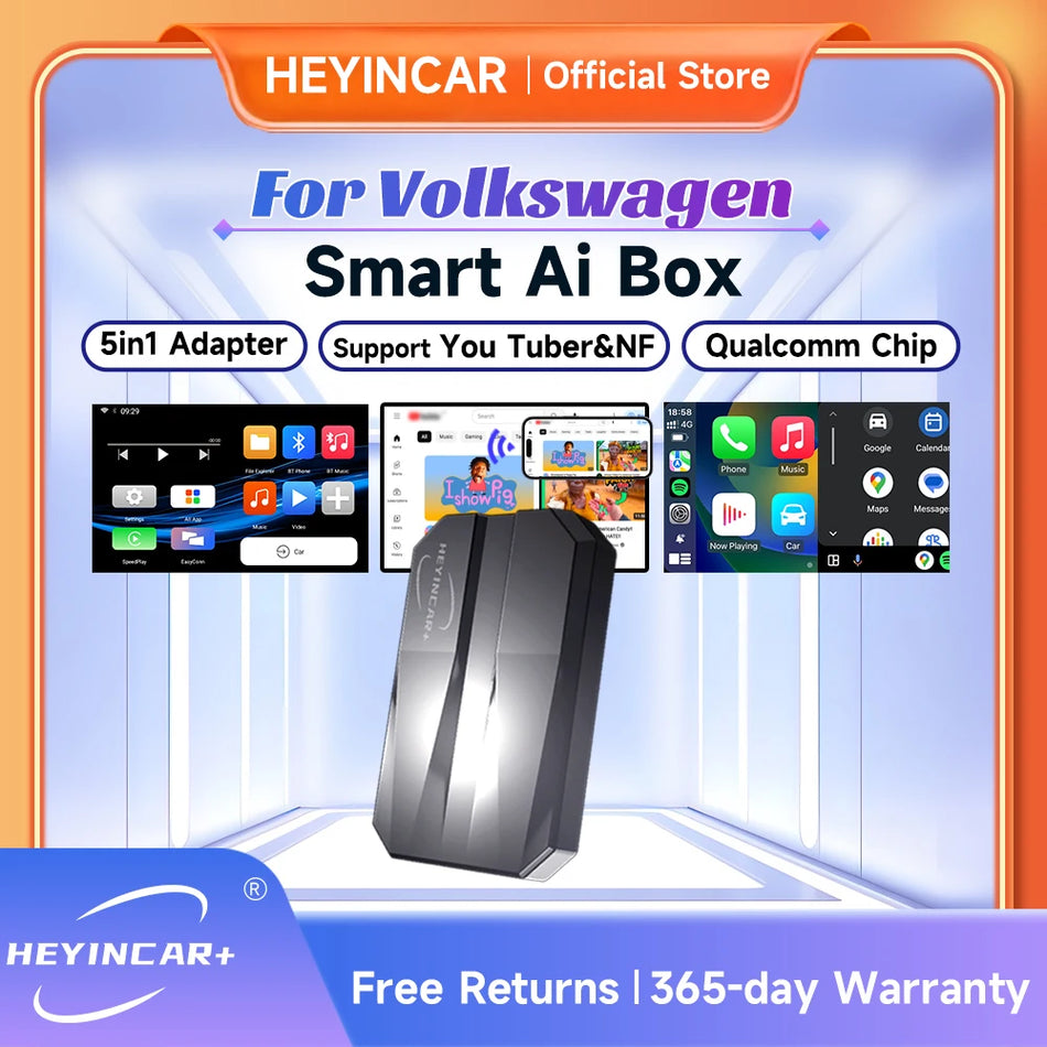 2025 HEYINCAR Smart AI Box &ndash; Wireless Android Auto and CarPlay Adapter for Volkswagen