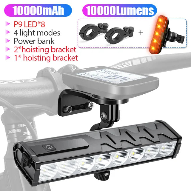 NEWBOLER 10000 Lumen Front Bicycle Light with USB Charging and Waterproof Design LIG010-305-052 1