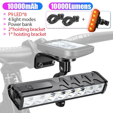 NEWBOLER 10000 Lumen Front Bicycle Light with USB Charging and Waterproof Design LIG010-305-052 1