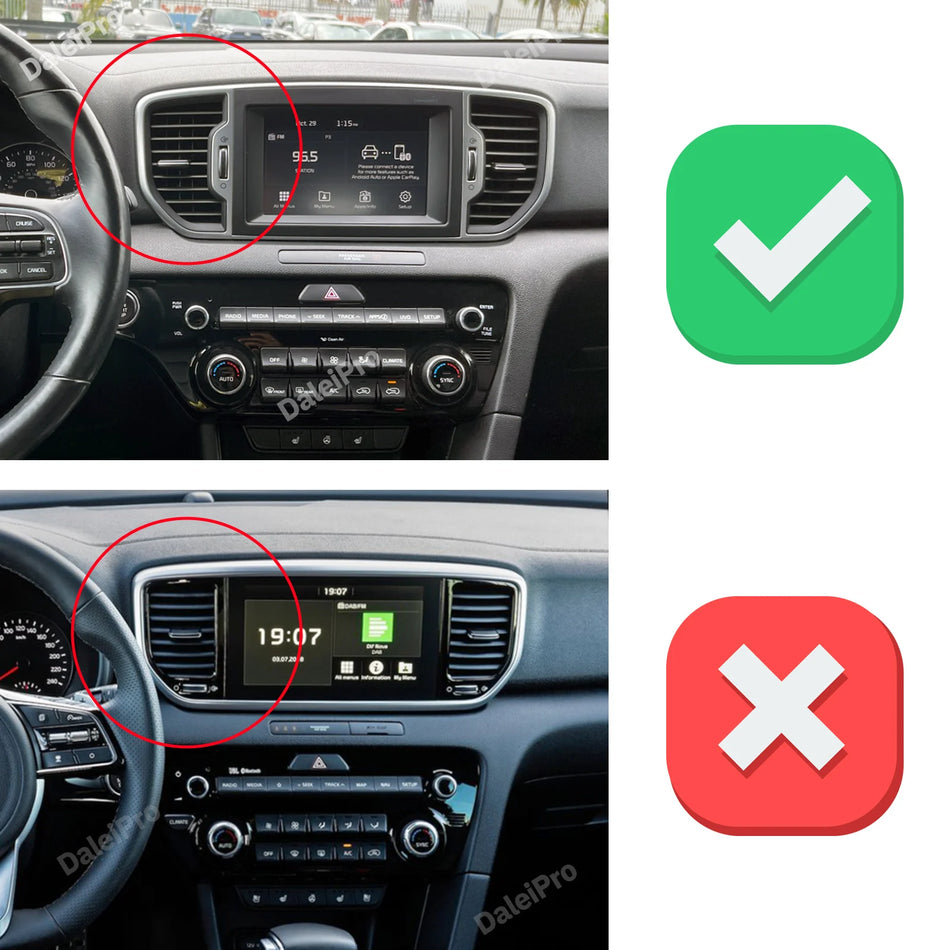 Phone Holder Base With ABS Charging For Kia Sportage QL 2016-2019