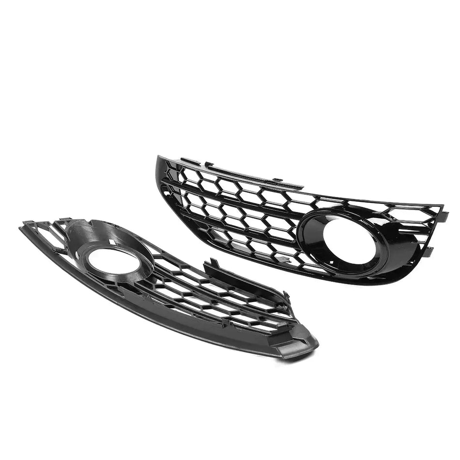 Pair ABS Honeycomb Fog Light Grilles For Audi A4 B8 B8.5 Allroad by InterCyprus Trading Ltd
