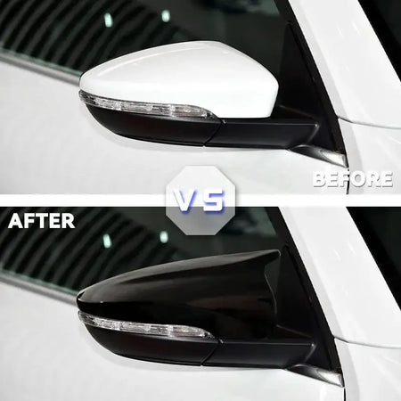 For VW JETTA MK6 Volkswagen Passat B7 Scirocco Beetle CC Eos Rearview Mirror Cover Add on Side Wing Mirror Cover Caps by InterCyprus Trading Ltd