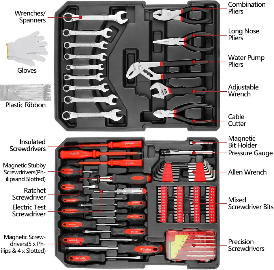 799 Piece Mechanic Tool Set With Trolley Case Wrenches