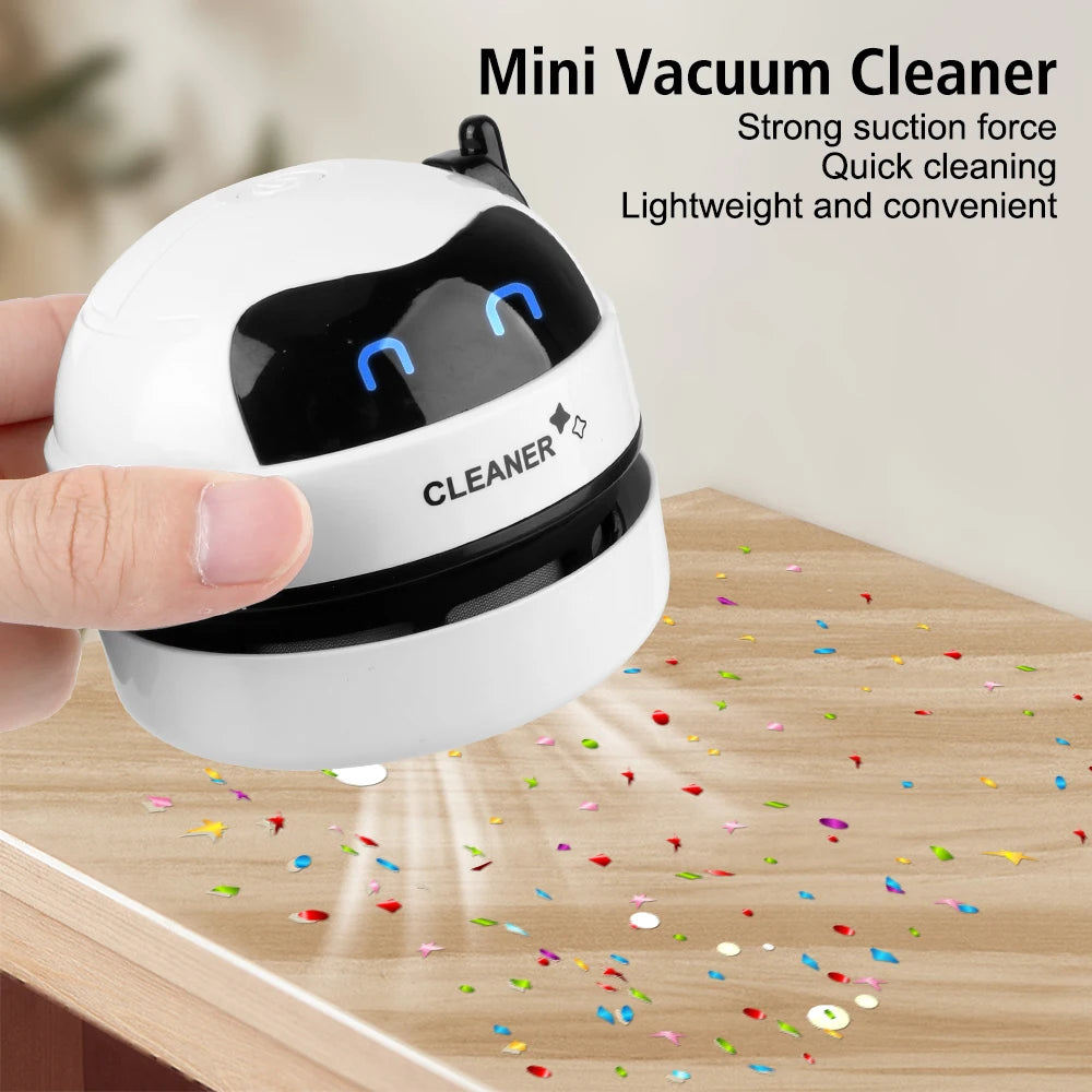 Mini Vacuum Cleaner Portable USB &ndash; Cute Robot Design Default Title