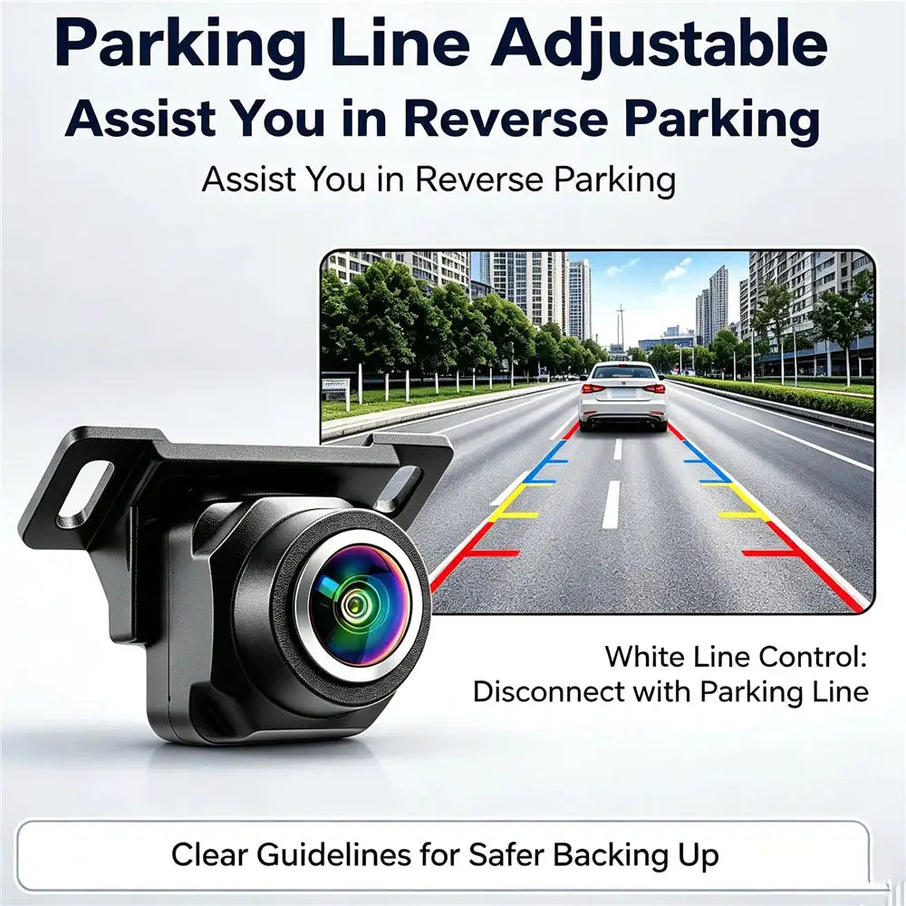2-in-1 AHD 1080P CVBS Car Reverse Camera 180 Degree Fisheye Waterproof Backup Camera Front Rear View Switchable Parking Camera by InterCyprus Trading Ltd
