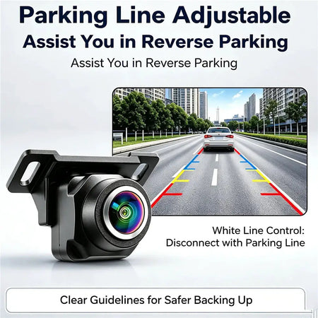 2-in-1 AHD 1080P CVBS Car Reverse Camera 180 Degree Fisheye Waterproof Backup Camera Front Rear View Switchable Parking Camera by InterCyprus Trading Ltd