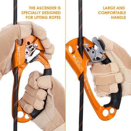 Outdoor Hand Ascender 8-13mm Rope Climber &ndash; Compact Alloy