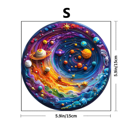 Unique Wooden Jigsaw Puzzle for Adults and Kids - Space Planet Earth with Beautiful Gift Packaging Z157-S