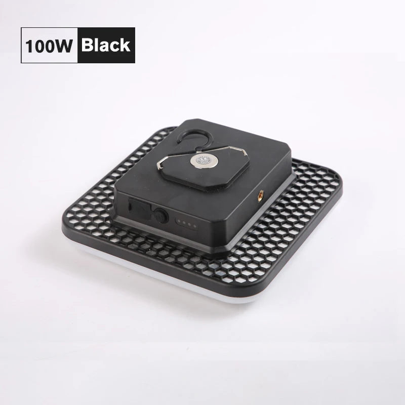 Unibrother 18000mAh 100W Rechargeable LED Camping Lantern &ndash; Powerful Illumination and Versatile Design UB-L4-Black