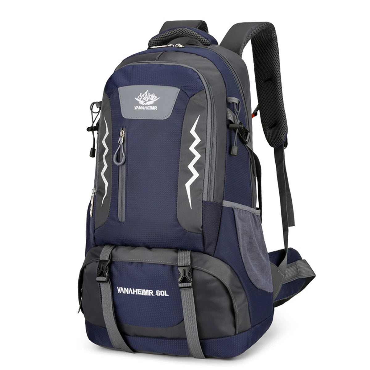 Lixada 60L Hiking Backpack &ndash; Water Resistant Outdoor Travel Dark blue