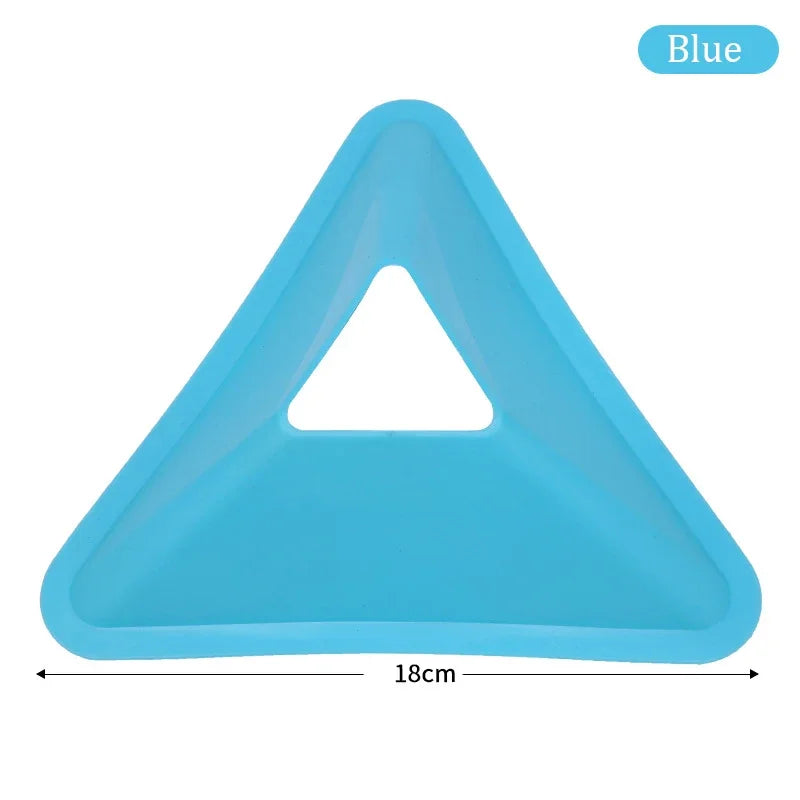 10PCS Triangular Football Training Cones - Agility Markers for Soccer Practice Blue 10PCS