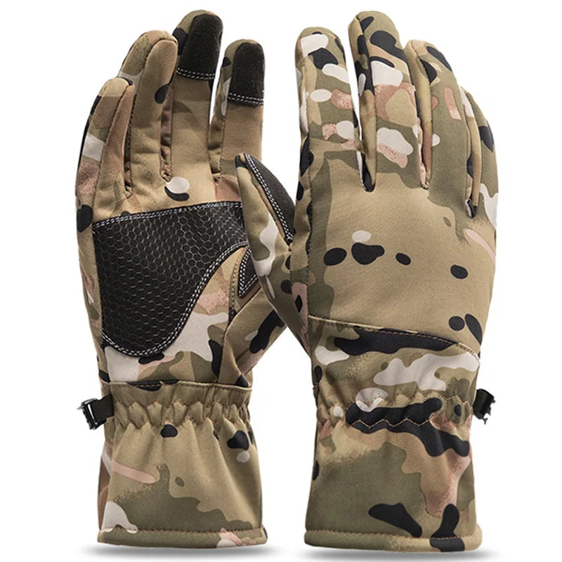 Camouflage Ski Gloves &ndash; Waterproof Windproof Warmth for All