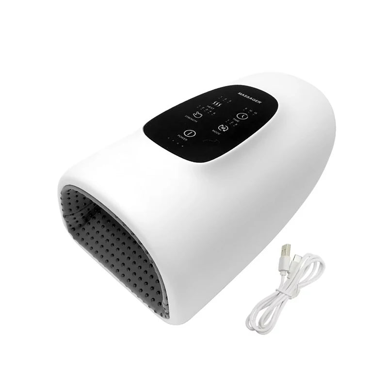 Electric Hand Massager - Airbag Kneading 3 Modes Hot White