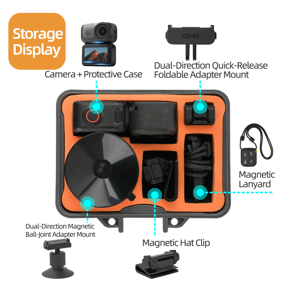 DJI Osmo Nano Gear Mini Trda Torba z Vodoodpornim Dizajnom, Trajna Potovalna Družba, Lahka Prenosna Zaščita