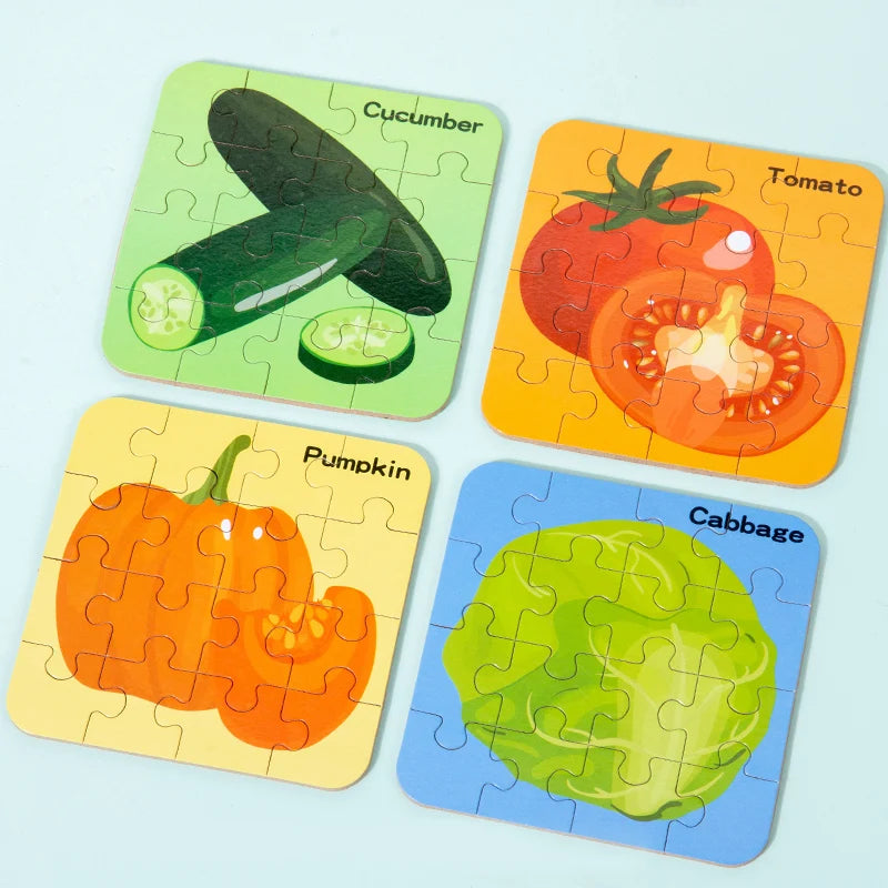 64 Pieces Wooden Puzzle Animals &ndash; Educational Toy For Kids