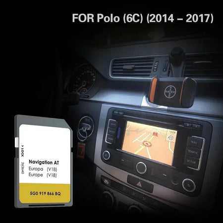 VW POLO 6C AT V18 GPS Map Card 16GB - Plug And Play EU CHINA / for VW POLO 6C