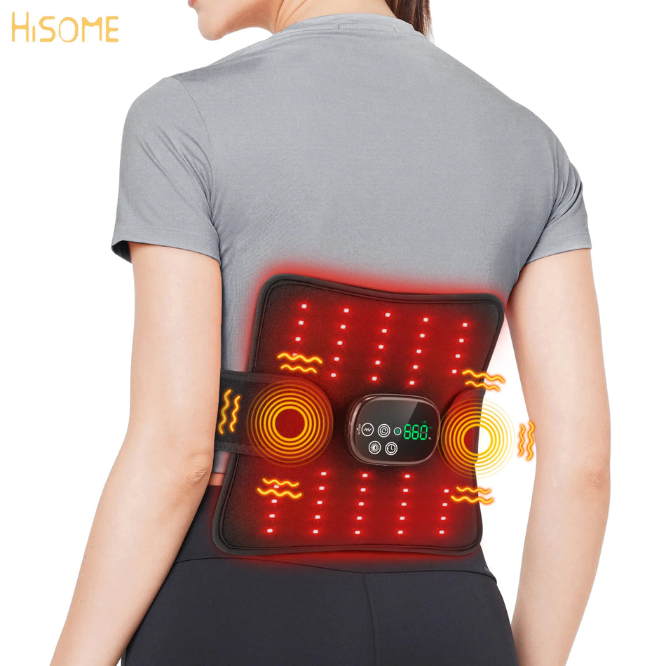 LED Red Light Therapy Pad Massager for Body, 660nm-850nm, Cordless
