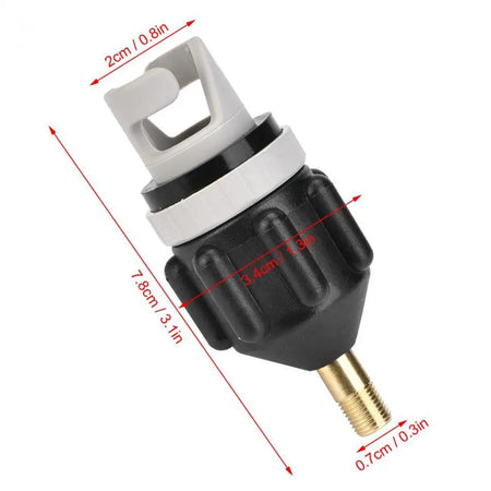 Air Valve Adaptor Dustproof Wear-resistant Rowing Boat Air Valve Adaptor Nylon Kayak Inflatable Pump Adapter for SUP Board