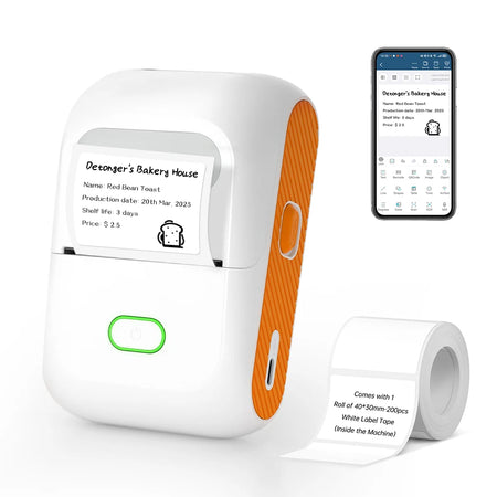 Detonger DP26 Portable Thermal Label Printer &ndash; Bluetooth DP26W-40X30W