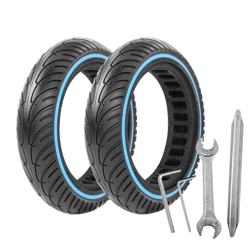 8.5 Inch Honeycomb Solid Tire for Xiaomi M365 - Shockproof blue