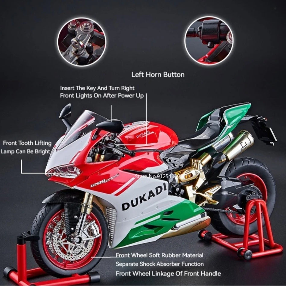 1:9 Model motornega kolesa iz diecast za Kawasaki ZX-10R
