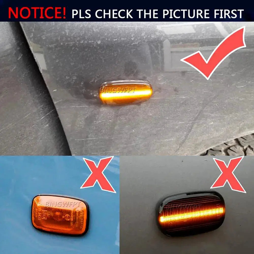 For Toyota Prius Kluger Wish Land Cruiser 200 Prado 120 RAV4 Altezza For Lexus IS300 Dynamic Led Side Marker Lights Turn Signal by InterCyprus Trading Ltd