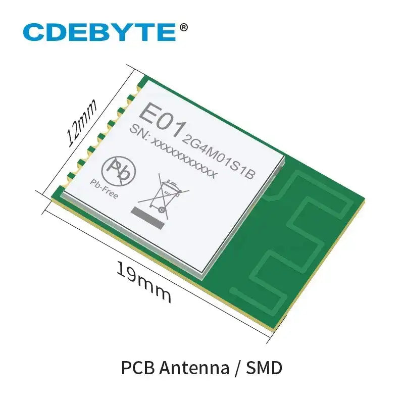 CDEBYTE E01 2G4M01S1B 2G4GHz SMD Wireless Transceiver SPI