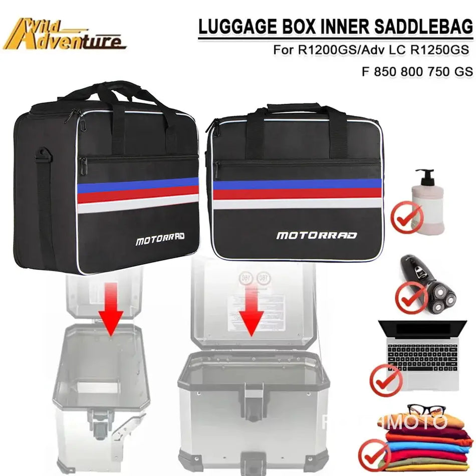 Motorcycle Decorative Toolbox Tool Box Inner Bag For R1200GS/Adv LC R1250GS ADV F 850 800 750 GS Saddle Panniers Bag Accessory by InterCyprus Trading Ltd