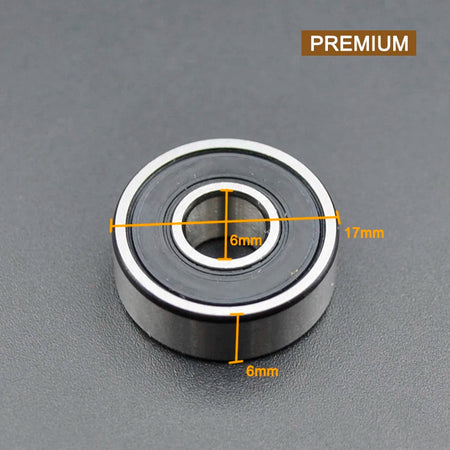 606ZZ 6x17x6mm Deep Groove Ball Bearing &ndash; High Precision 606 2RS Premium / CHINA / 10Pcs