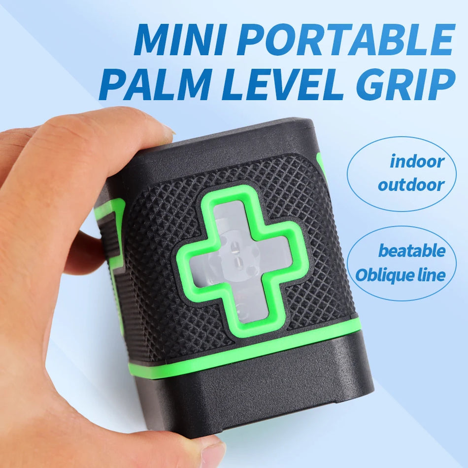 2 Lines Green Light Laser Level - Waterproof Portable Tool Default Title