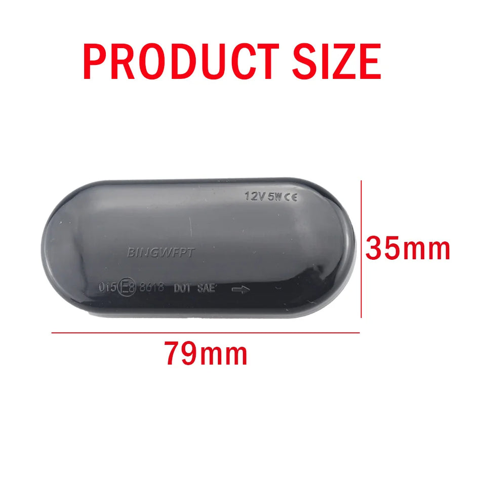 Dinamične LED smerne luči stranske oznake za VW Bora Golf 3/4