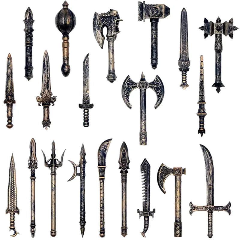 Medieval MOC Weapon Figure Building Blocks - Perfect Gift for Children