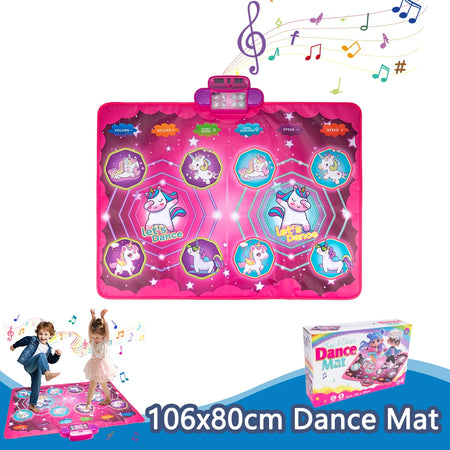 COOLPLAY Kids Electronic Dance Mat &ndash; Interactive Double Player Music Fun 106x80cm Pink-box