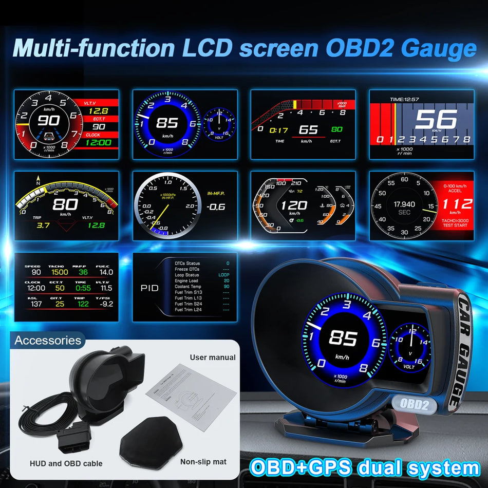 F8 Pro OBD2 GPS-Messgerät mit Head-Up-Display HUD Universal