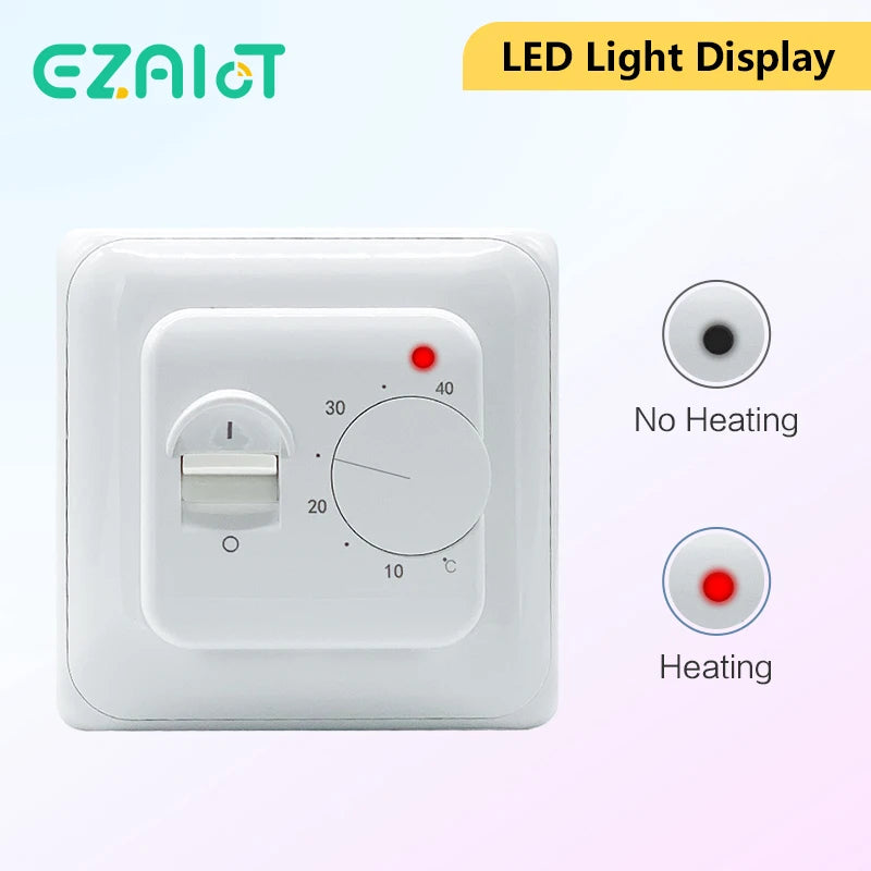 Electric 16A Floor Heating Thermostat &ndash; Mechanical Control